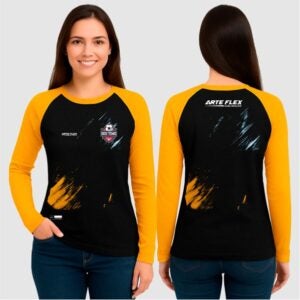 CAMISA RAGLAN FEMININA MANGAS LONGA